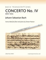 CONCERTO IV BWV 1055 P.O.D cover